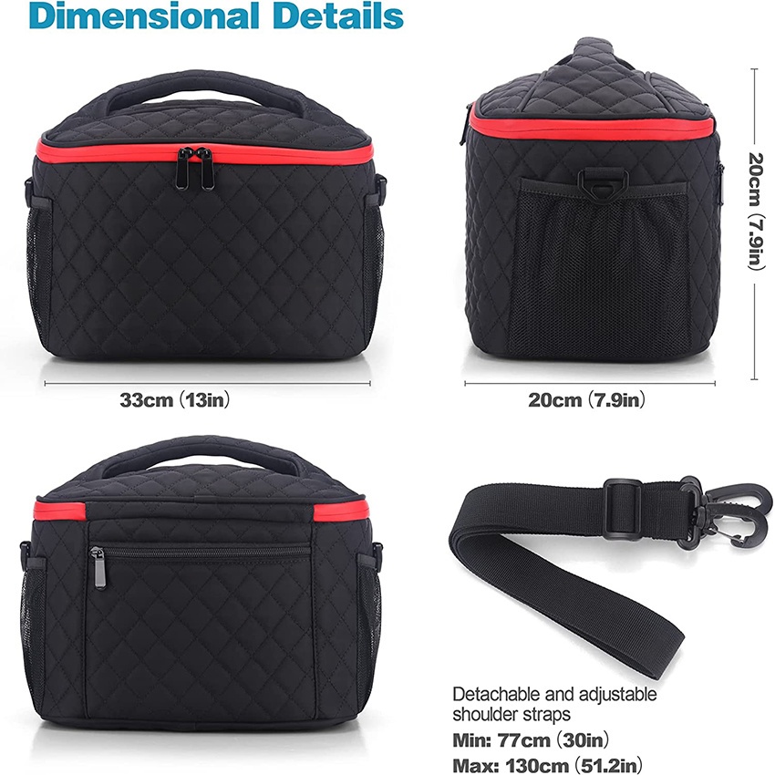 Womens Lunch Bag Box for Work Insulated Leakproof Insulated with Shoulder Strap