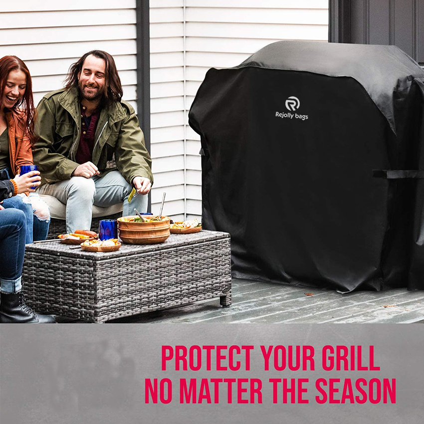 Premium BBQ Grill Cover, Heavy-Duty Gas Grill Cover for Weber Spirit, Weber Genesis, Char Broil etc. Rip-Proof & Waterproof Grill Cover