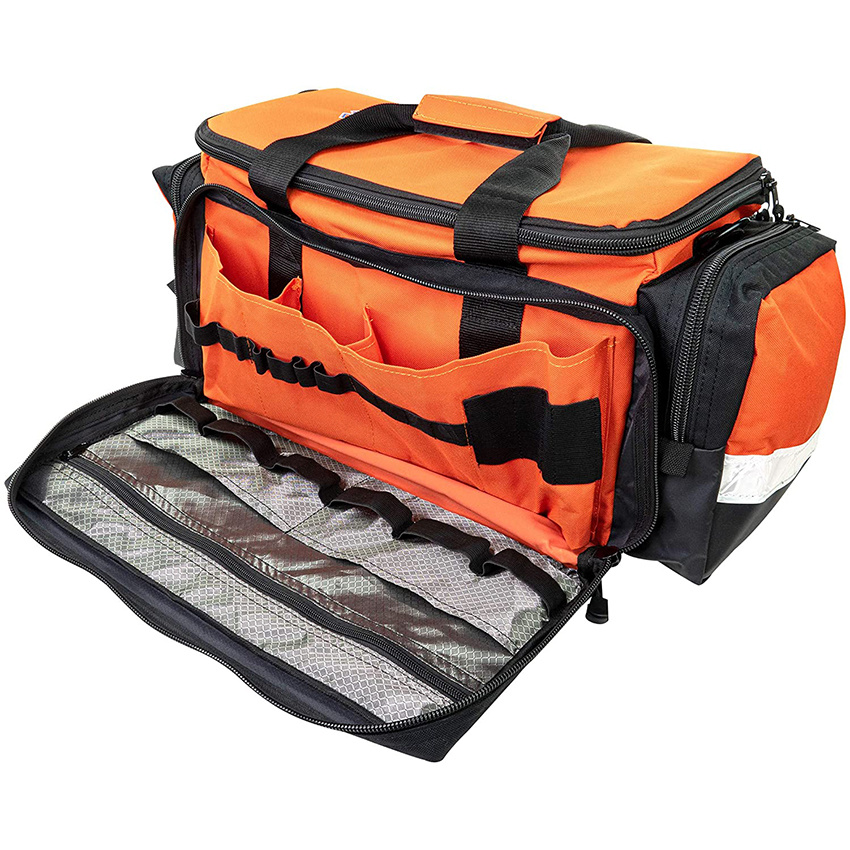 Trauma Bag EMT First Aid Equipment Responder Paramedic Heavy Duty Zippered Pockets Portable Emergency Medical Pack
