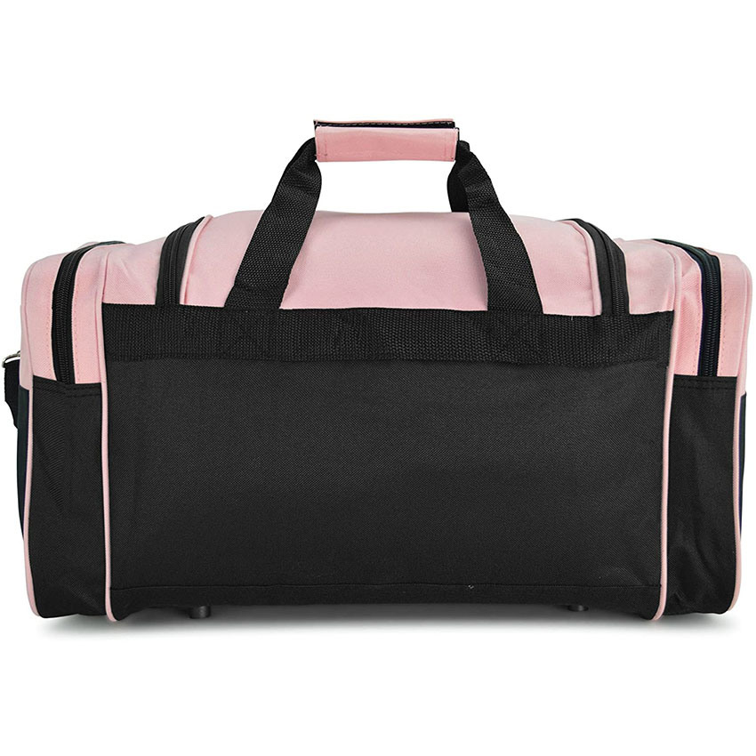 Hot Sale Sports Duffle Bag Gym Bag Travel Duffel with Adjustable Strap in Pink