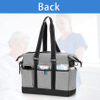Nurse Bag for Work Utility Tote Home Health with Zip-Top Closure and Side Fasten Snaps for Home Visits Clinical Study Health Care
