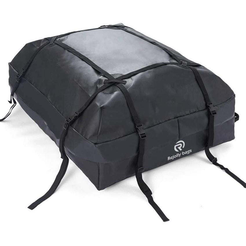 Rooftop Cargo Carrier Bag 15 Cubic Feet - Waterproof Car Top Carrier Roof Luggage Rack Storage Bag for All Vehicles with/Without Roof Rack Bag