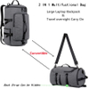 Waterproof Travel Sport Duffel Backpack Weekender Bag Hybrid Hiking Rucksack Laptop for College