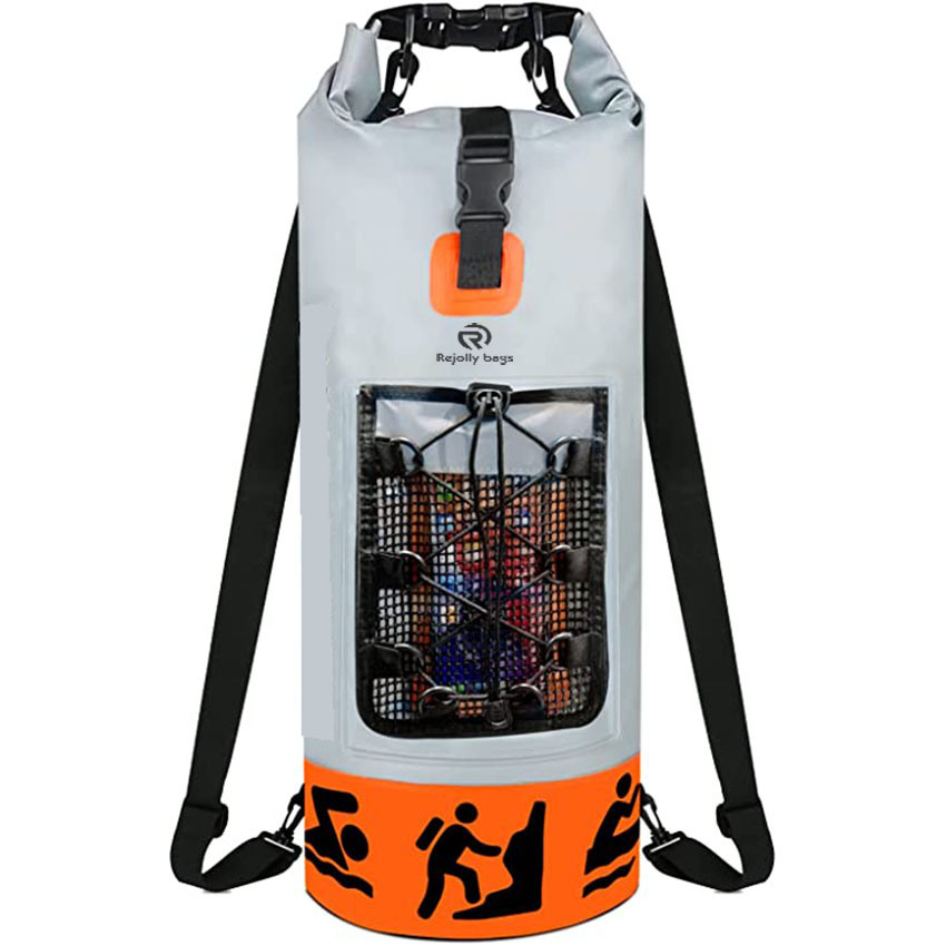 Waterproof Floating Dry Backpack with Waterproof Phone Case for Water Sports - Fishing, Boating, Kayaking, Surfing, Rafting Bag