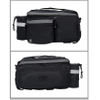 Convertible Bike Bicycle Bag Rear Rack Seat Pannier Trunk Pack with Cup Holder