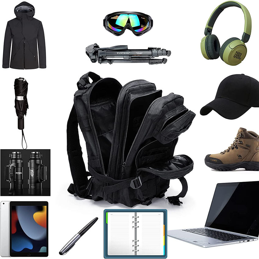 Military Style 30L Outdoor Tactical Duffel Bag Backpack Army Assault Rucksack Backpack Multifunctional Outing Bag, for Hunting, Hiking, Camping, Trekking Bag