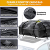 Roof Top Cargo Carrier, Waterproof Rooftop Cargo Bag for Cars, Trucks, Van and SUV - Soft Shell Luggage Rack on Car Topper Bag