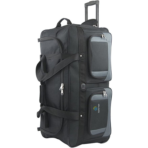 33 Inch Large Camping Duffle for Durable and Lightweight Travel Rolling Bag