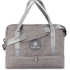 Large Capacity Weekender Bag, Lucid Grey, Canvas Overnight Travel Duffel with Shoe, Laptop, & Waterproof Compartments, Dust Protector & Foldable Travel Bag