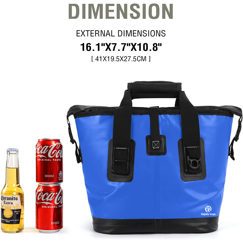 Insulated Cooler Bag Leakproof 10L Tote Bag Soft Sided Beach with Removable Shoulder Strap for Outdoor