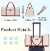 Multi-Purpose Carry on Gym Tote Handlebags with Shoe Compartment for Travel Bag