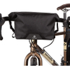Mini Roll Top Handlebar Bag Water Resistant with Shoulder Strap and Reflective Detail, Commuter Sling Messenger Bike Handlebar Pouch Bag