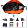 25L Pannier Bag Waterproof Extensible Bicycle Rear Seat Bag Shoulder Bag with Rain Cover for Riding Cycling Bicycle Bag