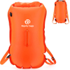 Swim Buoy Backpack 35L Bubble Safety Float Waterproof Dry Bag with Shoulder Waist Strap for Open Water Paddling Boating Kayaking Rafting Hiking Camping Fishing