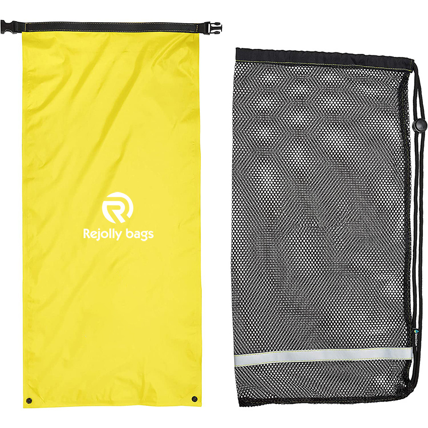 2-in-1 Mesh Snorkel Bag with Removable Interior Waterproof Dry Bag