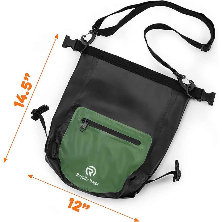 Lightweight Roll-Top Dry Bag with Adjustable Strap Sack for Protecting Valuables Outdoor Activities Dry Bag