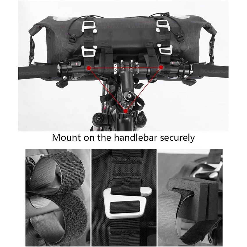 Waterproof Handlebar Bags Bikepacking Front 2 Dry Packs for MTB Road Bicycles Accessories