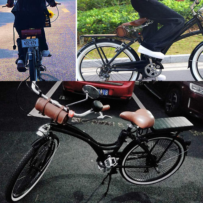 Bicycle Bags Handlebar Under Seat Mountain MTB Road Bike Leather Bag for Cell Phone Saddle