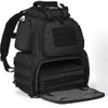 Military Style Backpack, Molle Tactical Range Bag for Shooting, Survival Camping, Hunting, Black Bag