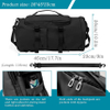 4 in 1 Sports Gym Bag with Wet Pocket Shoes Compartment 35L Unisex Waterproof Travel Duffel Bag Ladies Sports Backpack