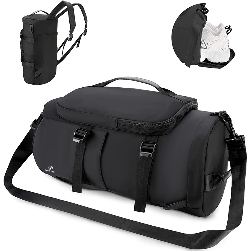 4 in 1 Sports Gym Bag with Wet Pocket Shoes Compartment 35L Unisex Waterproof Travel Duffel Bag Ladies Sports Backpack