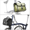 Portable Bike Handlebar Bag Waterproof Cycling Bag 600d Polyester Folding Bicycle Accessories Shoulder Bike Bag