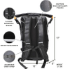 Lightweight Waterproof Dry Backpack with Phone Pocket for Kayaking, Camping, Hiking, Paddleboarding, Boating, Sailing, Floating Bag