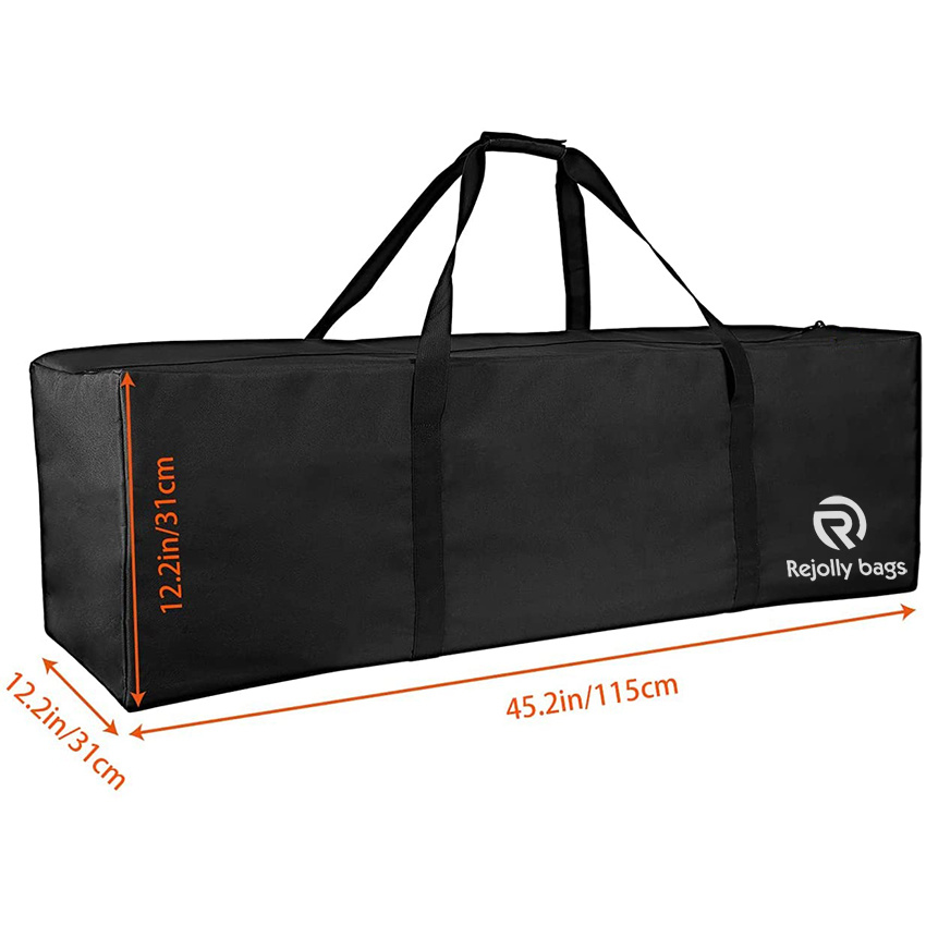 45 Inch Zipper Duffel Travel Sports Equipment Bag, Water Resistant Oversize Dry Duffel Bag