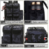 1000d Nylon Storage Outdoor Shoulder Backpack, Cross Body Sling Bag, Mountaineering Fishing Gear Bag