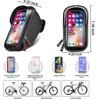 Bike Phone Front Frame Bag Waterproof Holder Case Sensitive Touch Screen Compatible with