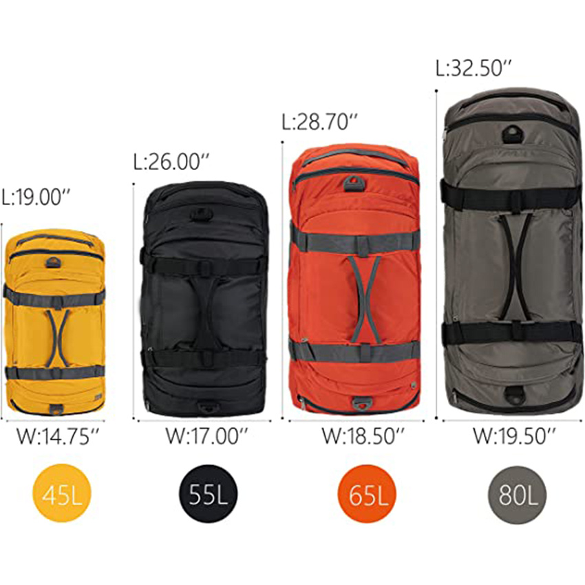 Large Duffel Bag Weekender Bags with Shoe Compartments 4-Way Sports Gym Backpack with Padded Straps Camping Traveling Duffle Bag