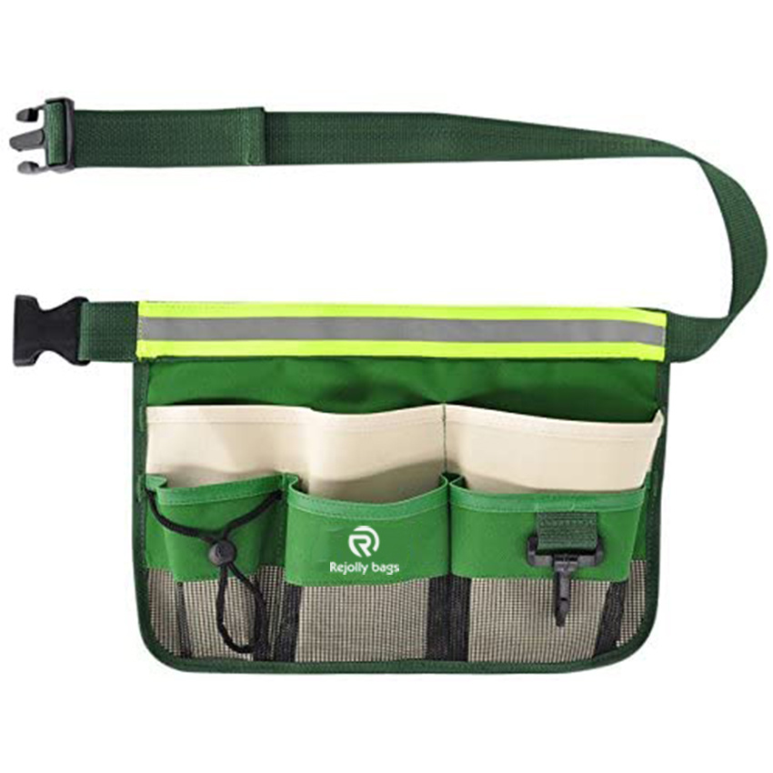 Oxford Adjustable Waist Straps and Garden Waist Bag Hanging Pouch Tool Bag