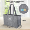 Soft 9 Gallon Extra Large Utility Tote, Foldable Reusable Storage Tote Bag