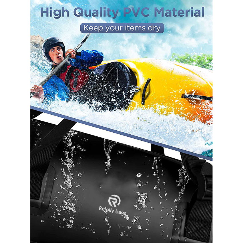 15L Waterproof Duffel Bag, Lightweight with Durable Straps and Handles-Dry Sack Versatile Adventure Bag for Boating Camping Motorcycling Fishing Travel Bag