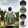 Waterproof Backpack Sack Roll-Top Closure Dry Bag Lightweight for Kayaking, Rafting, Beach, Boating, Swimming, Camping, Hiking, Fishing Dry Backpack
