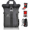 Waterproof Dry Backpack with Laptop Compartment Tripod Holder Large Capacity for Hiking, Traveling Bag