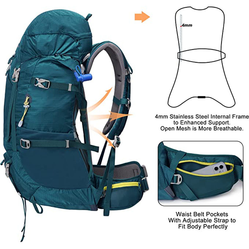 80L Mountain Climbing Camping Backpack for Outdoor Traveling Bag