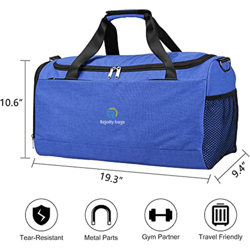 Gym Duffle with Shoe Compartment and Wet Pocket for Women Swim Sports Travel Bag