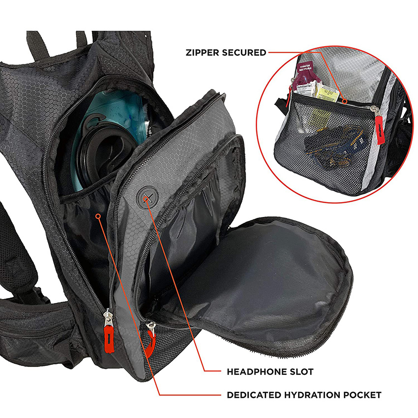 Thermal Insulated Hydration Backpack and 2L BPA Free Bladder Keeps Liquid Cool for Hiking, Ocr, Cycling Hydration Bag
