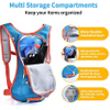 Insulated Hydration Pack 1.5L for Age 8-15 Hiking Backpack for Running, Cycling, Camping Hydration Bag