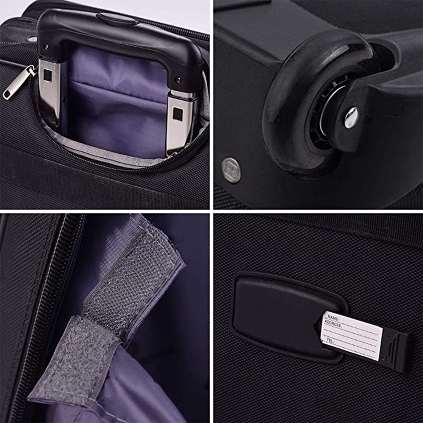 Air Traveler Rolling Briefcase with Wheels Spinner Mobile Office Carry on Luggage for 14.1in 15.6in Business Roller Bag