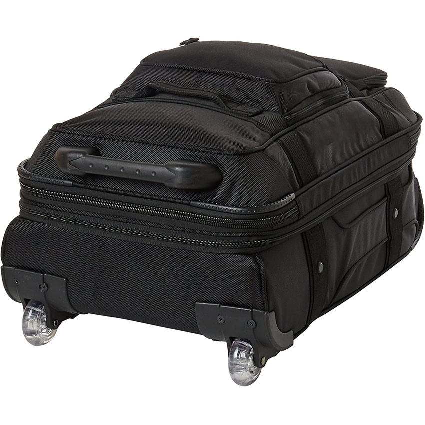 Durable 2-Wheel Roller Bag with Two Low Profile External Pockets Luggage