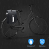 Pannier Backpack with Padded Laptop Bag Waterproof Bike Saddle Bag with Cross Shoulder Strap & Quick-Release Clip-on for Grocery Bicycle Bag