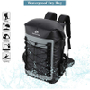 Large Capacity Waterproof Insulated Backpack Roll Top for Hiking, Beach Fishing, Kayaking Bag