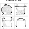Waterproof Floating Backpack with Heavy Duty Roll-Top Closure and Exterior Zippered Pocket Dry Bag