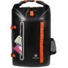 Waterproof Floating Backpack with Heavy Duty Roll-Top Closure and Exterior Zippered Pocket Dry Bag