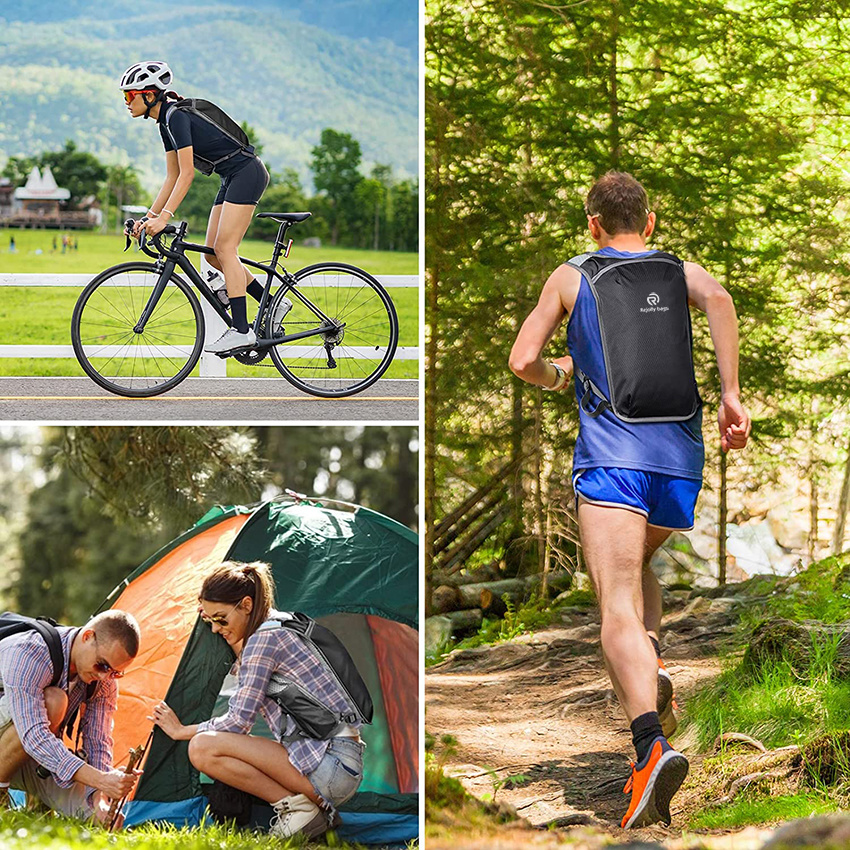 Daypack Adjustable Water Backpack Lightweight Insulated Rucksack Backpack for for Running Cycling Biking Hiking Climbing Hydration Bag