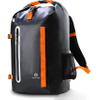 Waterproof Floating Backpack with Heavy Duty Roll-Top Closure and Exterior Zippered Pocket Dry Bag