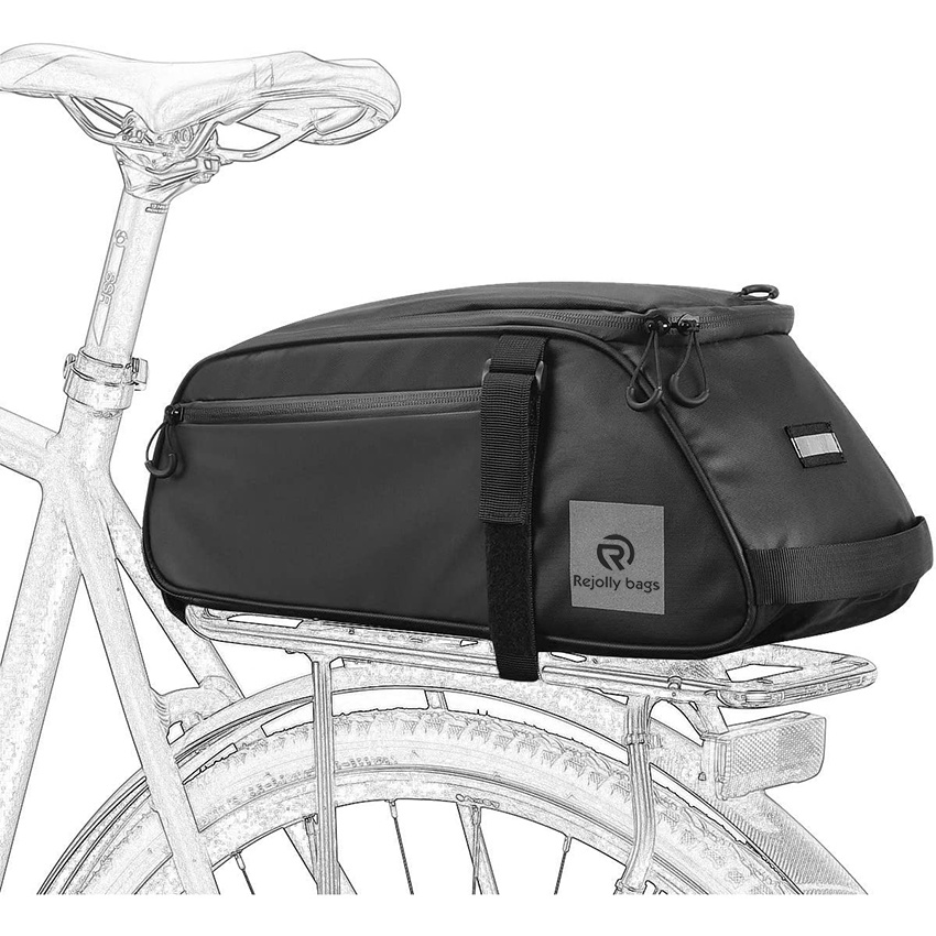 Multifunctional bicycle Rear Rack Bag, Water Resistant 8liters Capacity Bicycle Bag