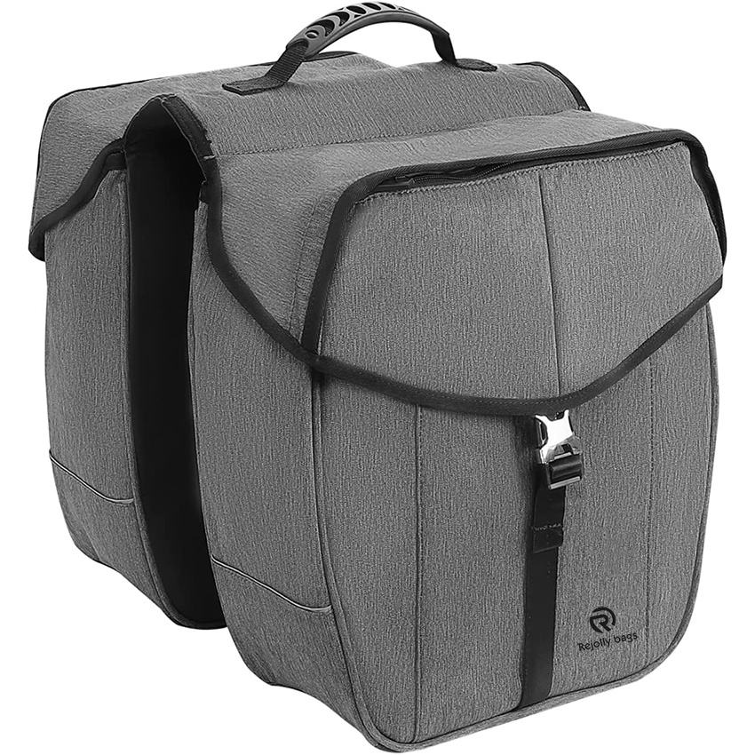 Multifuctional Bicycle Trunk Panniers Bike Rear Seat Saddle Bag Outdoor Cycling Backseat Side Storage Luggage with Portable Handle & Reflective Strip Bike Bag